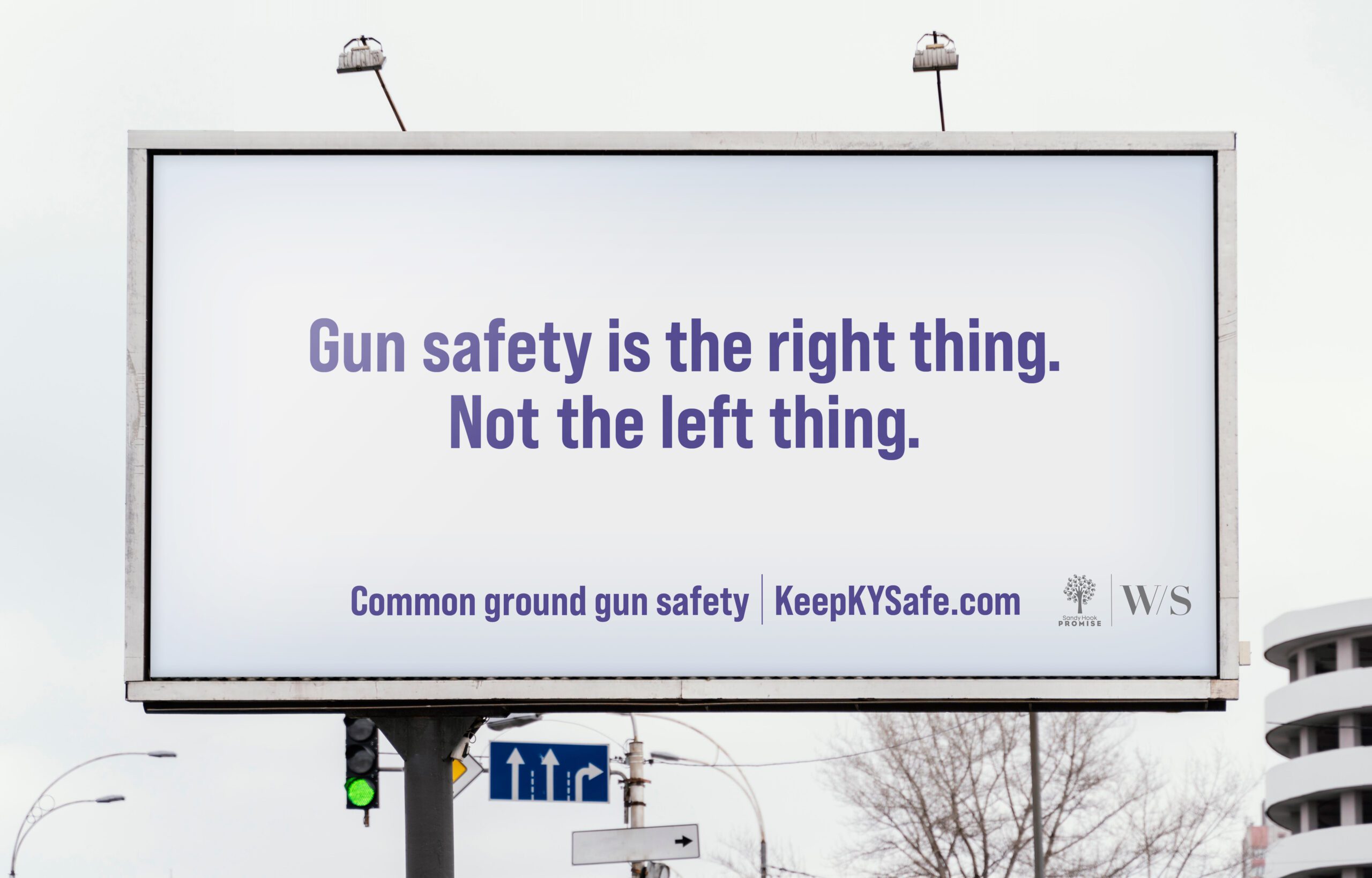 Gun safety is the right thing outdoor board
