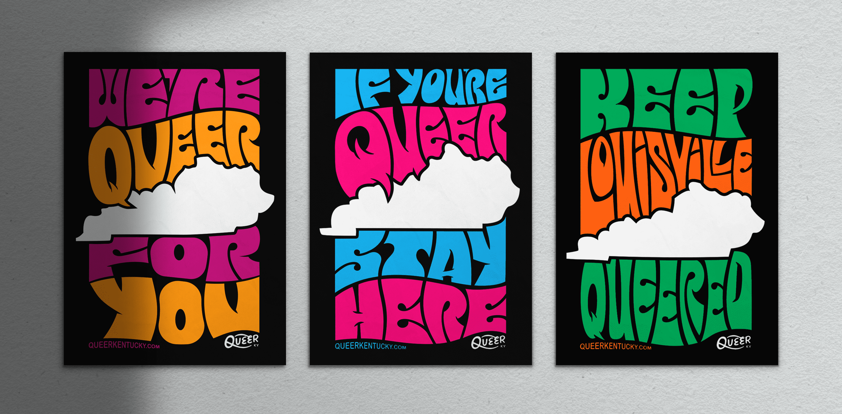Three Queer Kentucky Posters.